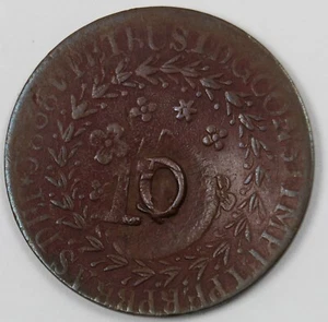 1828-C BRAZIL (STATE OF PARA) 40 REIS w/ COUNTERMARK 10 REIS --VERY SCARCE-- - Picture 1 of 2
