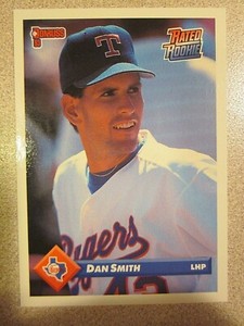 1993 DONRUSS RATED ROOKIE #374 DAN SMITH TEXAS RANGERS