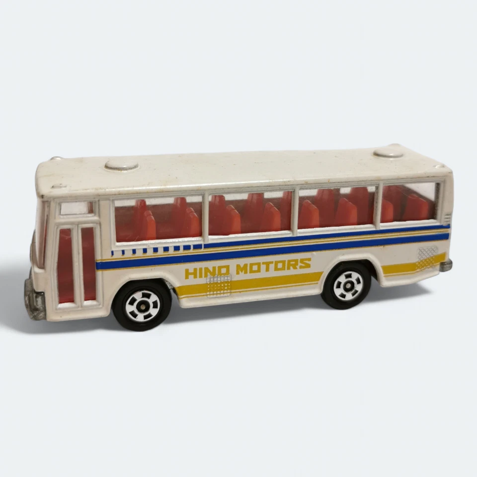 Vintage Tomica HINO RAINBOW SKELETON BUS #41 White Diecast Car Model Toy 1/116 - Image 1 of 4