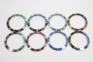 GMT compatible bis 11 Arabisch Keramik Uhr Lünette Inlay Bezel Inset 38-30,6mm - Bild 1 von 36