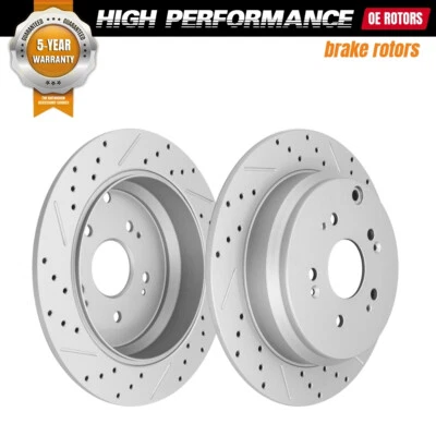 Rear Disc Brake Rotors Fit for 2005-2014 2015 2016 Honda CR-V Acura RDX Foto 1 de 4