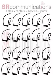 MENGE 20 schwarz Ersatz gewundene Rohre Motorola Icom Vertex Kenwood Hyt Headsets - Bild 1 von 1