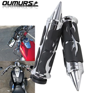 Empuñaduras de manillar de 25 mm 1"" para motocicleta Harley Electra Glide Dyna Road King - Imagen 1 de 18