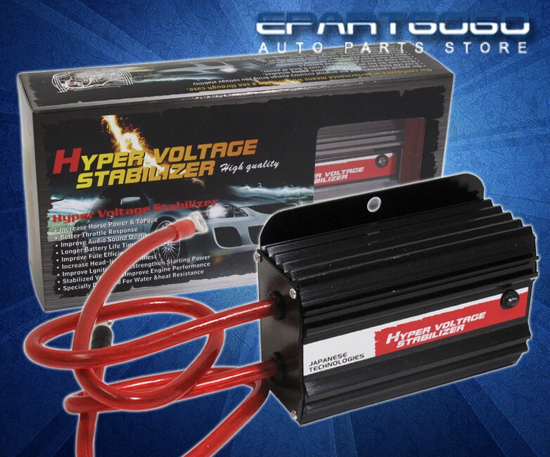 Black Aluminum Battery Hyper Voltage Stabilizer Hp Gain For 180Sx 200Sx 300Zx - Image 1 of 1