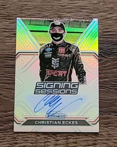 2021 Panini Prizm Racing Auto Christian Ecks Firma Sessioni Rifrattore - Foto 1 di 4