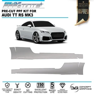 Side Sills Scratch Stone Chip Guard Paint Protection PPF Film For Audi TT RS mk3 - Picture 1 of 4