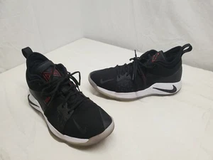 NIKE Air Zoom Paul George PG 2 TAURUS Black Solar Red Basketball Shoes 12 AJ2039 - Picture 1 of 12