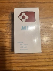 MP3 1GB Multimedia Player Red Bundle Headphones NOS - Picture 1 of 3