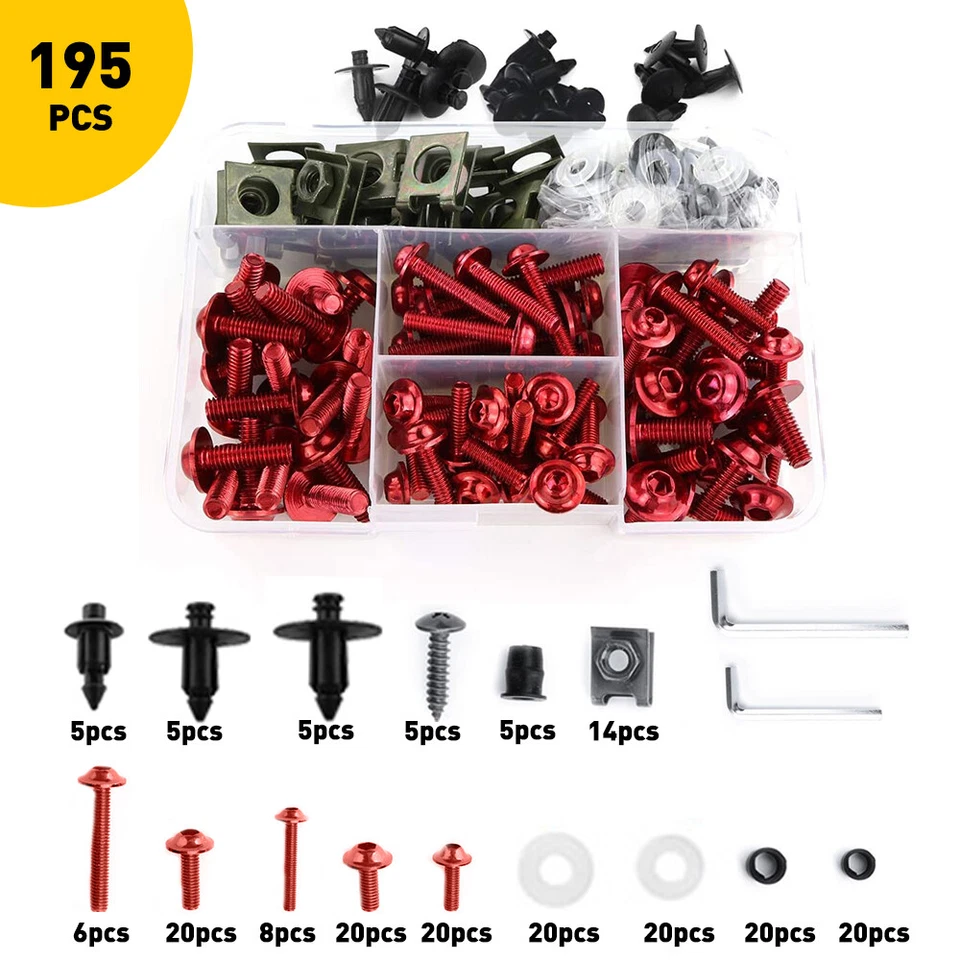 CNC Complete Fairing Bolts Kit Bodywork Screws Fasteners Fit For Kawasaki Ninja - Image 1 of 4