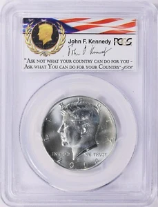 Kennedy 2014-D PLATA JFK Denver 50 aniversario graduación profesional MS70 primer ataque mitad #2 - Imagen 1 de 2