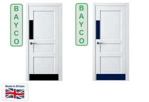 PLAQUES DE PROTECTION DE PORTE COLORÉES. CHOIX DE COULEURS. PLAQUE DOIGT/POUSSÉE/PORTE. - Photo 1/12