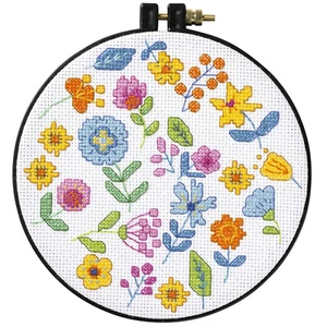 Kit de punto de cruz contado ~ cuadros / bucilla - colección de fieras con aro de 6" #449468E - Imagen 1 de 3