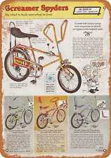 Metal Sign - 1969 Screamer Spyder Bicycles -- Vintage Look