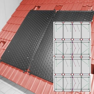 SET Poolheizung HelioPool® I 4 x 4 Stk senkrecht I 19,2 qm Absorber Pool - Bild 1 von 5