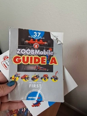 ZOOB 100+ Piece Mobile Play Set STEM Toy Building Wheels Connectors Guide - Image 1 of 3