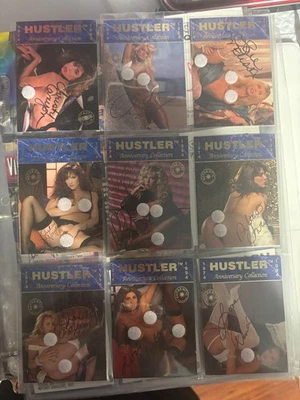 RARO CONJUNTO DE 11 CARTAS DE AUTÓGRAFOS CERTIFICADOS POR HUSTLER CON TARJETA CANJEADA DARE LYNN CANYON Foto 1 de 4