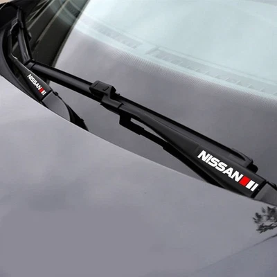 2PCS PVC Car Window Wiper Sport Sticker Decals For Nissan Car Accessories - Image 1 of 4