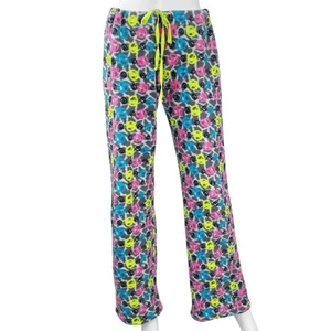 00s Emo Scene Peace Sign Pj Pants Sz M - Picture 1 of 3