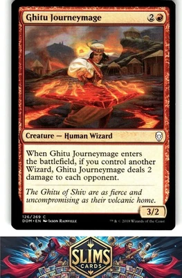Magic the Gathering MTG Dominaria Ghitu Journeymage #126 Buy 2 Get 1 - Image 1 of 2