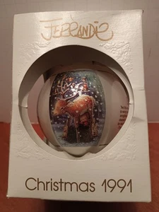 Weihnachten 1991 Juan Ferrandiz "Zwei kleine Lieben" Glasschmuck Schmid - Bild 1 von 12
