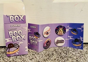 Dunkin’ Donuts Halloween 2025 Mystery Boo Box Button Pack Pin Set - Picture 1 of 4