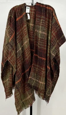 Suéter tejido de poliéster talla única chal a cuadros multi boucle Woolrich para mujer Foto 1 de 4