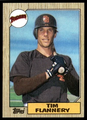 1987 Topps Tim Flannery San Diego Padres #763 - Image 1 of 2