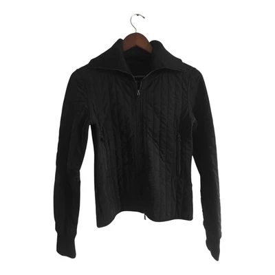 VTG Prada Milano Quilted Bomber Women's Jacket Made In Italy Black Size S - Image 1 of 4