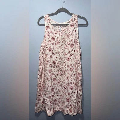 Haute Hippie Floral Print sleeveless 100% Linen Dress Size Medium EUC - Image 1 of 4