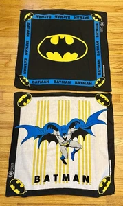 Menge 2 Vintage 80er 1989 DC Comics Batman Baumwolle Bandana Taschentücher - Bild 1 von 6