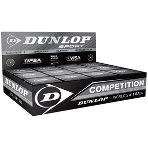 Dunlop Competition Squash Ball - 1 Dozen. Single Yellow Dot - Picture 1 of 1