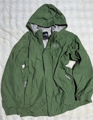 North Face Jacket Boys Large Green Weatherproof Hooded - Image 1 of 4