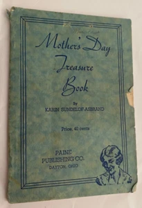 Mothers Day Treasure Book Karin Sundelof-Asbrand Pb 1937 - Picture 1 of 4