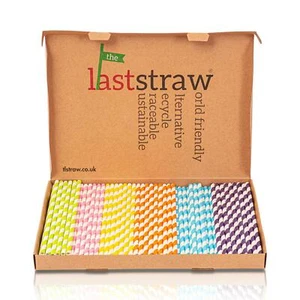 the Last Straw - 100% Biodegradable Paper Drinking Straws (150 Pack)(Rainbow) - Picture 1 of 6