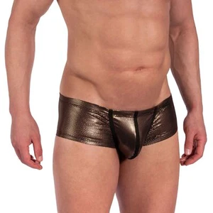 Manstore M2366 Hot String Pants mens underwear hipster brief tiny thong metallic - Picture 1 of 2