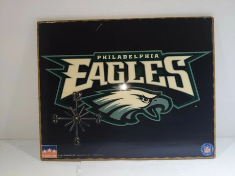 Philadelphia Eagles Wall Clock/Plaque Presented By Starline 1997 Cover