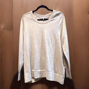 Reiss Womens Sweater Large Champagne Sparkle Ruched Back Metallic - Picture 1 of 9