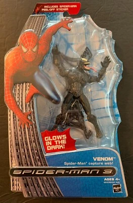 Figura de acción Marvel Spider-Man 3 Venom con telaraña 2007 Hasbro #69197 NUEVO Foto 1 de 4