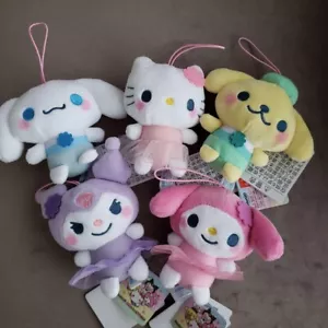 Sanrio Characters Fairy Dress Plush Mascot Complete Set Lot of 5 New Japan - Picture 1 of 3