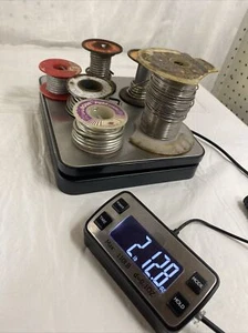 Vintage Solder Wire Lot 2lb 12Oz With Spools Kester Oatey Luco Asst Sizes - Picture 1 of 14