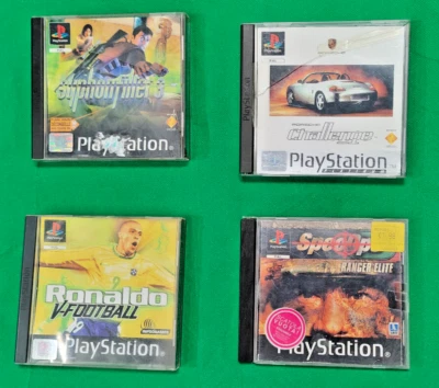 SONY PS1: SYPHON FILTER, V-FOOTBALL,SPECOPS RANGER ELITE,PORSHE CHALLENGE PSX - Immagine 1 di 3