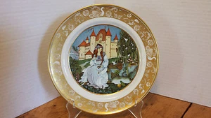 Grimm's Fairy Tales The Frog Prince Plate Franklin Porcelana 1978 Baviera - Imagen 1 de 3