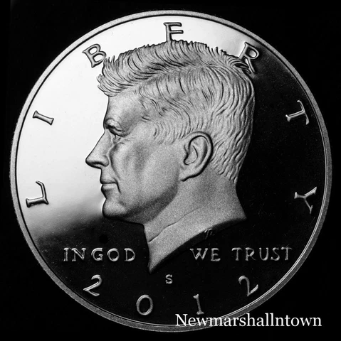 2012 S Kennedy Half Dollar ~ Silver Mint Proof ~ Deep Cameo ~ From US Proof Set Cover