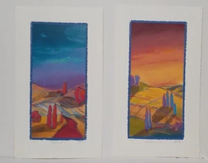 B.H. Brody 'Wonderful Land I & II', Limited Edition Silkscreen Prints 262/395 - Picture 1 of 7