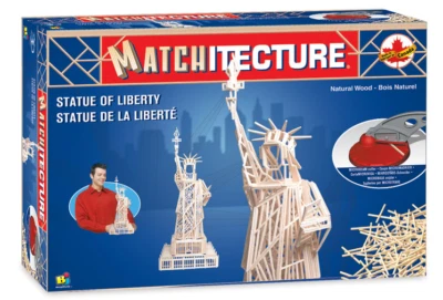  Matchitecture 6614 - Statue of Liberty Matchstick Wooden Model Kit - T48 Post - Image 1 of 4