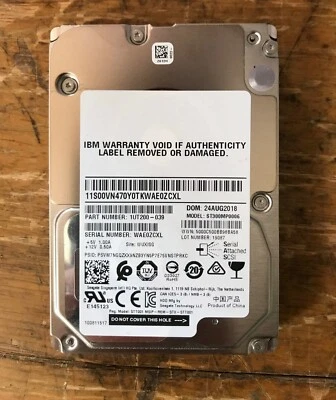 IBM Lenovo ST300MP0006 300G SAS 2.5 inch 15K 12Gb enterprise server hard drive - Image 1 of 4