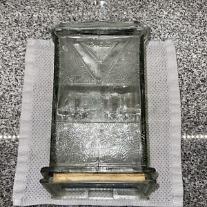 Vintage Antique Visible Clear Glass Mailbox 
