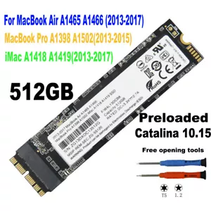 512G SSD For 2013 2014 2015 2017 MacBook Air A1465 A1466 MacBook Pro A1502 A1398 - Picture 1 of 5