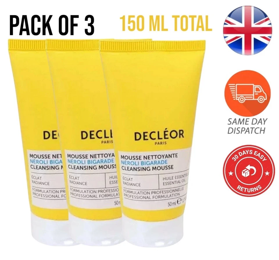 3 очищающих мусса Decleor Paris Neroli Brigade 50 мл обогащенные неролами Великобритания - Изображение 1 из 2