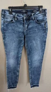 SZ 30 Silver Aiko Mid Ankle Skinny - Picture 1 of 3